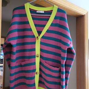 Womens Tarse Cardigan Sweater Size Small Oversized